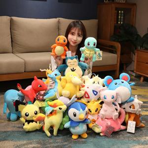 오리지널 포켓몬 봉제 인형 장난감, 피카츄, 잠만보, 이상해씨, 팬텀, 사이덕, 교가, 이브이, 리자몽, 파이리, 인형 장난감, 아이 선물