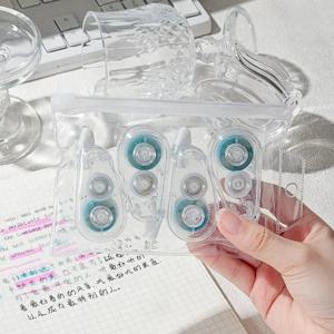 4 개/대 5m * 6mm 양면 접착 도트 접착제 테이프 DIY Scrapbooking 콜라주 학교 문구 용품 롤러 테이프