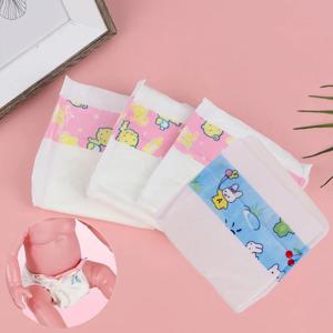 인형 의류 액세서리 18 인치 미국 인형 및 43cm 아기 다시 태어난 인형, 우리 세대 소녀의 장난감에 대한 귀여운 동물 프린트 기저귀