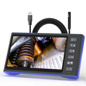 7 인치 IPS 스크린 내시경 카메라 1M-15M HD1080P 단일 듀얼 트리플 렌즈 HD1920 5.0MP 자동 초점 USB 파이프 검사 내시경
