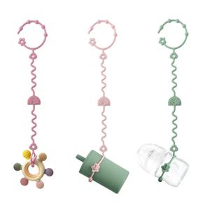 1PCS 실리콘 Teether 장난감 Bpa 무료 조절 젖꼭지 체인 아기 실리콘 젖꼭지 홀더 유모차 액세서리 아기 물건