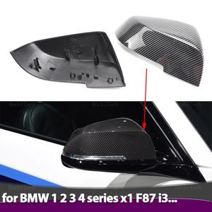 2x 사이드 미러 커버 스타일링 카본 패턴 블랙 BMW 시리즈 1 2 3 4 X M 220i 328i 420i F20 F21 F22 F23 F30 F32 F33 F36 X1