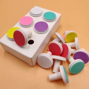 6pcs 아기 손톱 파일 패드 전기 손톱 트리머 교체 패드 아이 신생아 유아 유아를위한 아기 손톱 그라인딩 헤드
