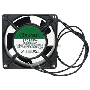 Sunon SF23080A 2083HBL GN 8038 220V-220V 50/60Hz 0.09/0.08AMP 캐비닛 공기 냉각 팬용
