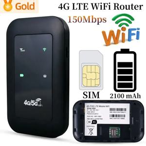 4G LTE 라우터 포켓 150Mbps 와이파이 리피터, 신호 증폭기, 네트워크 확장기, 모바일 핫스팟 무선 Mifi 모뎀, SIM 카드 슬롯