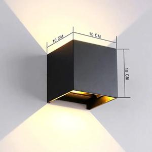 IP65 LED 벽 램프 야외 Sconce 발코니 베란다 조명 정원 마당 통로 장식 조명 실내 머리맡 램프 알루미늄 AC110V 220V