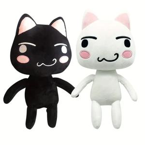 28cm/11.02in Kawaii Toro Inoue 고양이 플러시 장난감 부드러운 애니메이션 만화 동물 인형 룸 장식 생일 크리스마스 선물