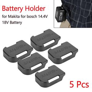 Bosch 14.4V 18V 고정 장치 전원 배터리 도구 용 Makita 용 5 Pcs 배터리 보관함 홀더 케이스