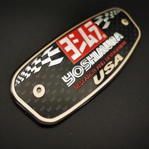 1pcs 알루미늄 오토바이 배기관 데칼 스티커 Yoshimura USA 일본 스티커 데칼에 대한 멋진 성격 전갈 자리