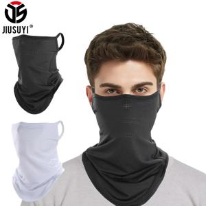 통기성 스카프 반 얼굴 마스크 여름 빠른 건조 목 각반 커버 매달려 귀 태양 보호 두건 Neckerchief Headwear