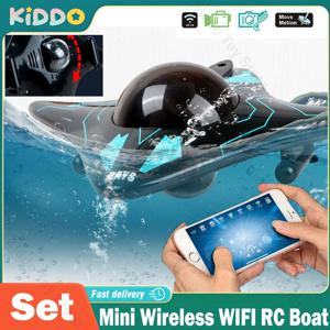 미니 WIFI RC 보트 6 방향 잠수함 다이빙 실시간 전송 수중 카메라 스피드 보트 사진 비디오 장난감 크리스마스 선물