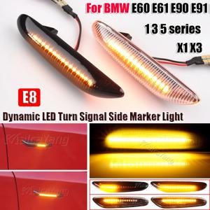 순차 깜박이는 LED 회전 신호 사이드 마커 라이트 BMW E60 E61 E90 E91 E87 E81 E83 E84 E88 E92 E93 E82 E46 1 3 5 시리즈