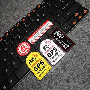 10cm, 비닐 경고 오토바이 스티커 GPS 추적 알람 스티커 반사로 보호되는 자전거 스쿠터 자동차에 대한 도난 방지 데칼