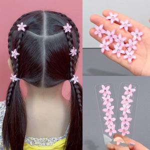 10PCS 새로운 꽃 공주 소녀 사랑스러운 머리 버클 머리핀 어린이 모자를 쓰고 있죠 헤어 그립 헤어 클립 헤어 액세서리