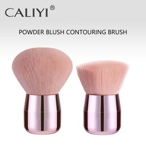 CALIYI 1/2 PCS 푹신한 루스 파우더 블러쉬 브러쉬 휴대용 미니 럭셔리 메이크업 브러쉬 여행 화장품 메이크업 도구 여성용 여자