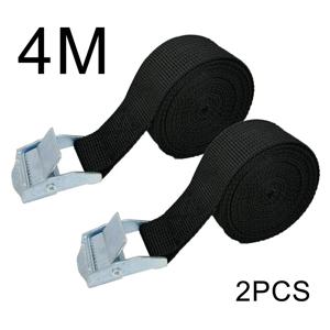 2pcs 4M 아연 합금 압력 버클 팔레트화물 스트랩 수하물 고정 자동차 고정 강화제 텐셔너 스트랩 래칫 타이 다운 벨트