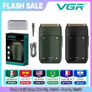 VGR 353 남성용 단일 블레이드 프로 전기 충전식 포일 면도기 휴대용 면도기