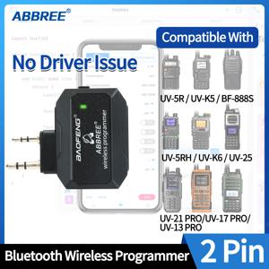 워키 토키 플러그 앤 플레이 용 Baofeng Bluetooth 무선 프로그래머 UV5R BF888S Quansheng UVK5 용 드라이버 문제 없음 전화