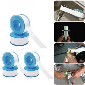 6Pcs PTFE 배관 스레드 씰 테이프 오일 프리 누출 방지 하수구 플러그 물 파이프 수도꼭지 수리 도구 접착제 실란트