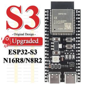 ESP32-S3 와이파이 BT 모듈 개발 보드, 아두이노 IDE ESP32-S3-WROOM1 N16R8 N8R2 44 핀 C타입 16MB 플래시, 8M PSRAM ESP32 S3