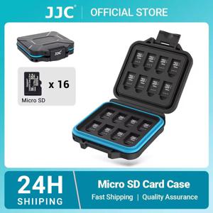 JJC 마이크로 SD 카드 케이스 보관함, 소프트 폼 마이크로 SD 카드홀더, 방수 메모리 카드 정리함, 16 TF 카드용, 16 슬롯