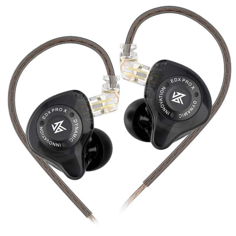 KZ EDX PRO X 다이나믹 드라이브 이어폰 HIFI 베이스 이어버드 스포츠 음악 취소 헤드셋 KZ EDX PROX ZSTX ZSN PROX EDC EDA ZVX