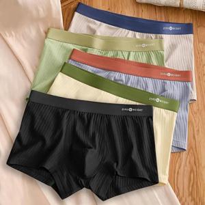 1Pcs 속옷 남자 복서 반바지 섹시한 팬티 코튼 복서 남자 팬티 남성 반바지 옴므 U 볼록 란제리 무료 배송