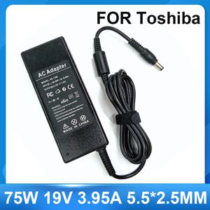 도시바 위성 PA-1750-04 PA-1750-01 PA-1750-24 PA-1750-09 PA3715U-1ACA 노트북 AC 어댑터 충전기, 75W, 19V, 3.95A, 5.5x2.5mm