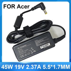 에이서 아스파이어 3 A314-31 A515-51-3509 E5-573-516D 노트북 전원 어댑터 충전기, 45W, 19V, 2.37A, 5.5x1.7mm