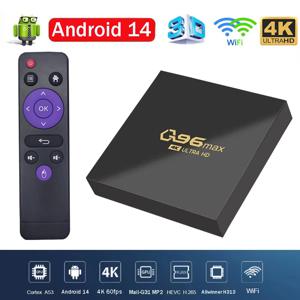 Q96 Max TV 박스, 안드로이드 14 Allwinner H313 와이파이 쿼드 코어, 64 비트, 4K 3D UHD 스마트 TV 미디어 플레이어, H. 265 iptv 우주 프로젝터
