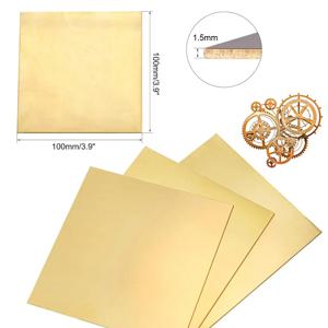 1pcs 황동 시트 두께 0.1-8mm 황동 플레이트 절단 CNC 프레임 모델 금형 DIY 건설 황동 패드