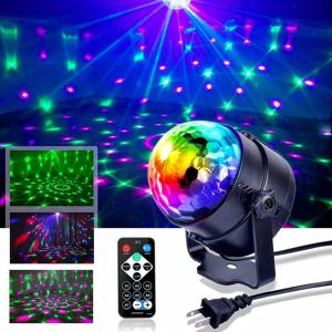 LED 크리스탈 컬러 매직 볼 조명 회전 RGB LED 무대 전구 램프 Ktv 바 디스코 파티 DJ 크리스마스 효과 Decro