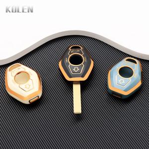 TPU 자동차 리모타 키 커버 케이스 쉘 포브, BMW 7 시리즈 X3 X5 Z3 Z4 3 5 E38 E39 E46 E83 M5 325i 패션 키리스 거치대 키체인