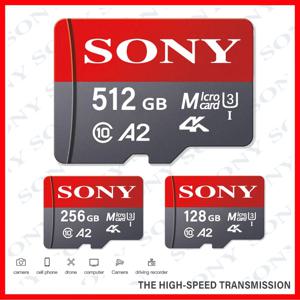 소니 마이크로 SD 카드 고속 기존 메모리 카드 128GB 64GB 256GB 512GB 1TB MicroSD 플래시 카드 핸드폰 카메라 테이블 PC 용