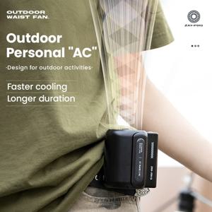 Leafless 셔츠 아래 걸이식 허리 선풍기, 휴대용 USB 충전 미니 클립 온 허리 전기 선풍기, 야외 캠핑 냉각 장치, 선풍기