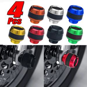 2/4Pcs 알루미늄 합금 오토바이 충돌 방지 장치 스쿠터 휠 프론트 포크 프레임 떨어지는 보호 패드 슬라이더 모토 외관