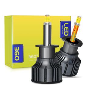 구리 기둥 6면 360 LED 헤드라이트 전구 H1 H7 H8 H11 9005 HB3 9006 HB4 9012 HIR2 6000K 자동차 헤드라이트 라이트용 슈퍼 화이트
