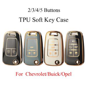 Jingyuqin 2/3/4/5 BTN 소프트 TPU 자동차 키 케이스 Buick/Opel 용 Chevrolet Cruze Epica Lova Camaro Impala Aveo Malibu Sail Orlando