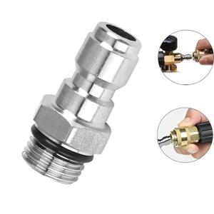 1/4 퀵 릴리스 커넥터 14mm 수나사-1/4 인치 어댑터 압력 와셔 스프레이 어 스노우 폼 랜스 병 연결 부품