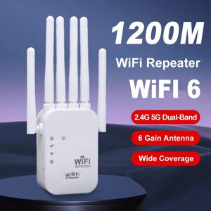 1200Mbps 무선 WiFi 리피터 WIFI 범위 확장기 WiFi 신호 부스터 2.4G 5G 듀얼 밴드 네트워크 802.11ac WiFi 증폭기 라우터