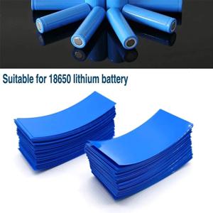 100Pcs 플랫 PVC 열 수축 튜브 배터리 랩 18650 리튬 배터리 열 수축 튜브 모듬 키트 자체 접착 절연체