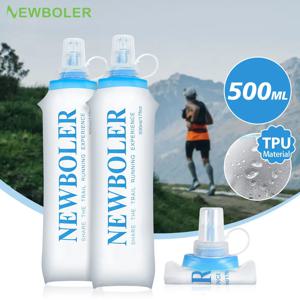 500ml 물병 TPU 접이식 소프트 플라스크 스포츠 물병 물 가방 접이식 물병 러닝 캠핑 하이킹