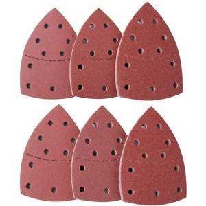 10/20/40 PCS 11 홀 마우스 40-2000 그릿 종이 세부 샌딩 샌더 샌더 PSM 삼각형 샌드페이퍼 세부 멀티