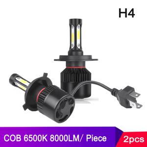 2pcs H4 LED 자동차 헤드 라이트 3 COB 칩 자동 S2 자동차 헤드 램프 전구 72W 8000LM 자동차 액세서리 6500K led 안개등 9-36V