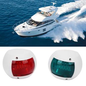 보트 LED 사이드라이트, IP66 방수 항해 조명, 고휘도 신호 램프, 해양 요트 DC12V-24V, 3W, 2 개