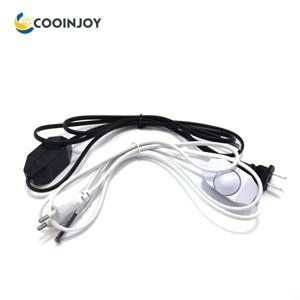 1.8M EU/US 플러그 220V 전기 와이어 LED 조광기 스위치 케이블 조명 변조기 램프 라인 조광기 컨트롤러 테이블 램프