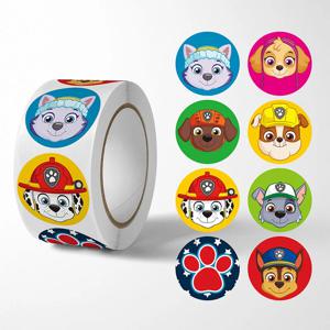 새로운 500PCS 발 순찰 어린이 만화 스티커 귀여운 어린이 편지지 용품 학교 교사 용품 보상 스티커 장난감 선물