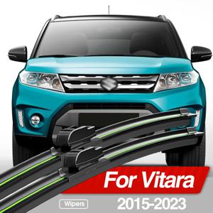 Suzuki Vitara 2015-2023 앞 유리 와이퍼 블레이드 2pcs 앞 유리 창 액세서리 2016 2017 2018 2019 2020 2021 2022