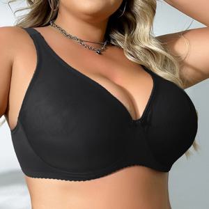 Beauwear Underwire 브래지어 큰 가슴 여성 솔리드 컬러 플러스 사이즈 브래지어 여성용 얇은 Unlined 속옷 38C-44C 38D-48D-3069