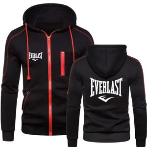 새로운 EVERLAST 남성 운동복 패션 지퍼 까마귀 솔리드 블레이저 남성 운동복 캐주얼 따뜻한 운동복 세트 겨울